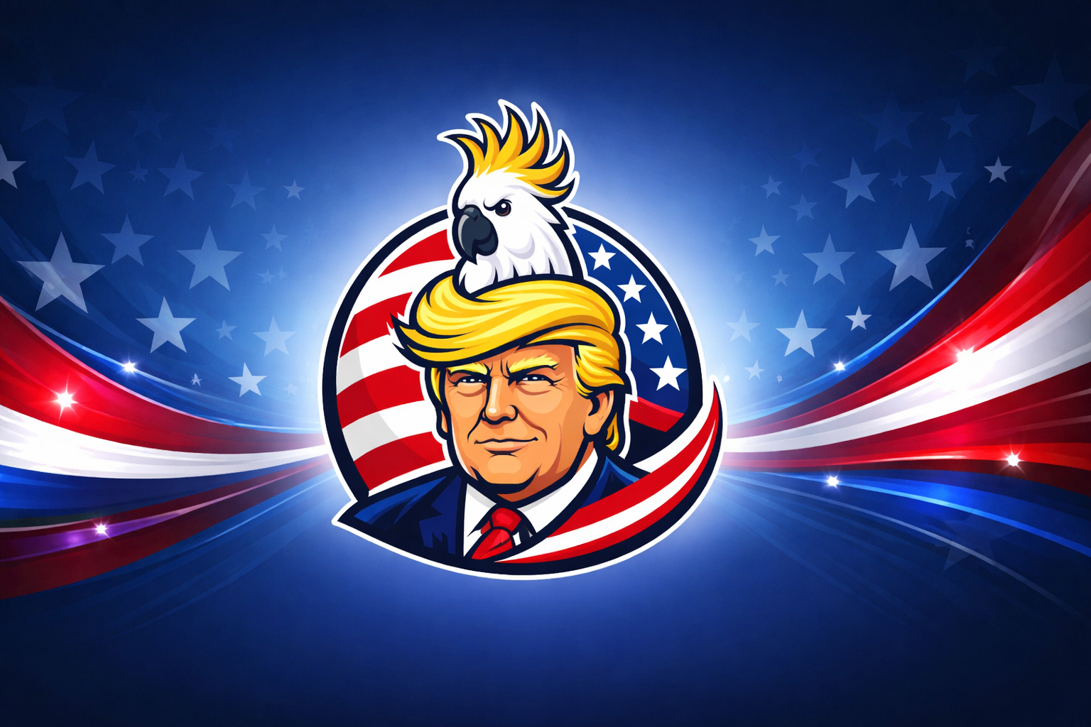 KakaduCoin Banner - Cockatoo Trump